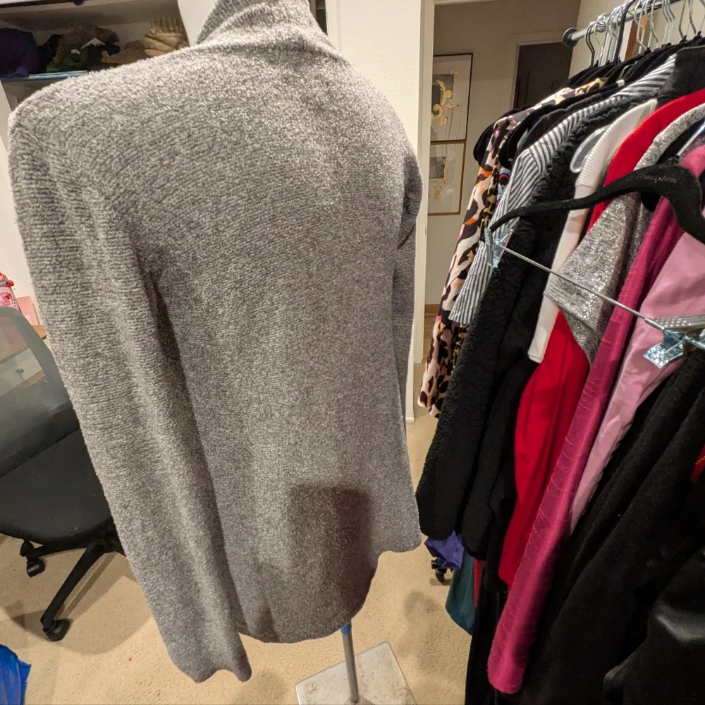 Barefoot Dreams Heather Gray Open Front Cardigan - S/M